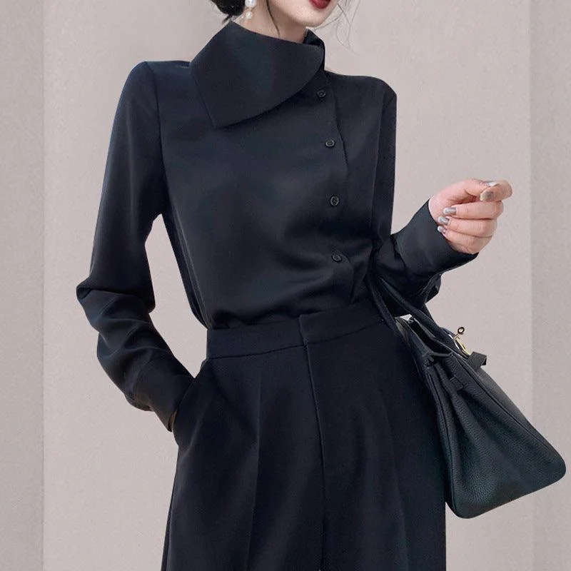 Satin Chic Shirt Women's Japanese French Style Rayon Fabric Velvet Fabric Corduroy Fabric Satin Chic Shirt Women's Japanese French Style Rayon Fabric Velvet Fabric Corduroy Fabric