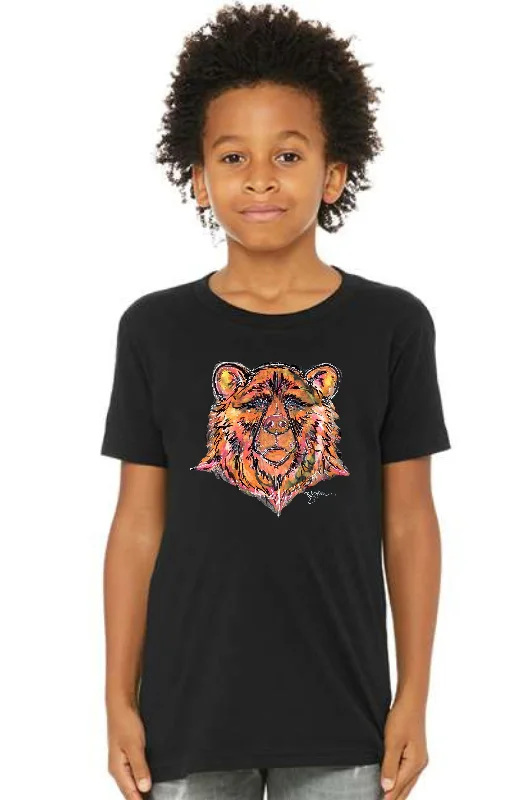 School Spirit YOUTH Bear Orange T-Shirt (PRE-ORDER) Wool Fabric Cashmere Fabric Tweed Fabric School Spirit YOUTH Bear Orange T-Shirt (PRE-ORDER) Wool Fabric Cashmere Fabric Tweed Fabric