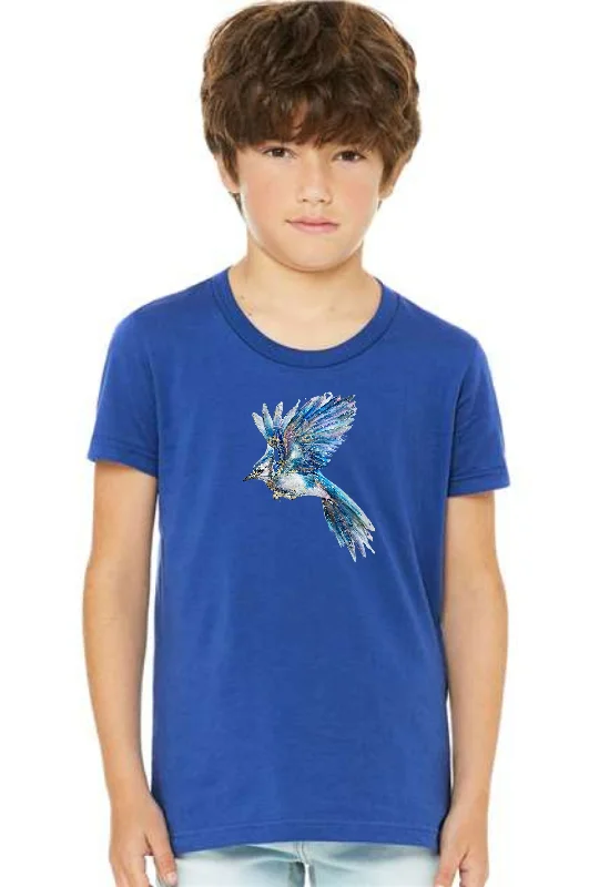 School Spirit YOUTH Bluejay T-Shirt (PRE-ORDER) Denim Fabric Leather Fabric Suede Fabric School Spirit YOUTH Bluejay T-Shirt (PRE-ORDER) Denim Fabric Leather Fabric Suede Fabric